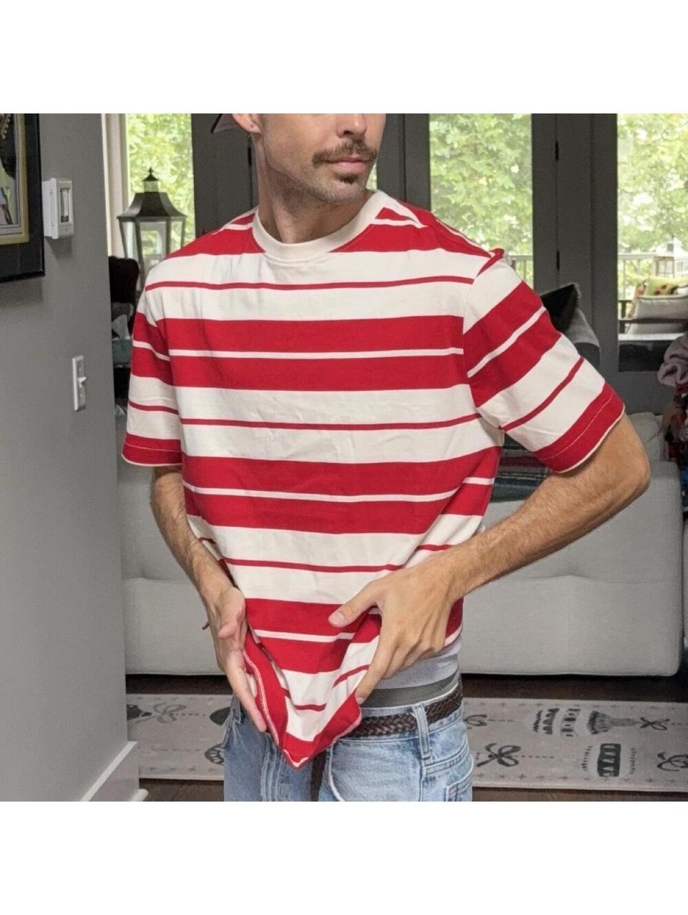 🤍 NWT Plenum Studio Red Stripe Tee